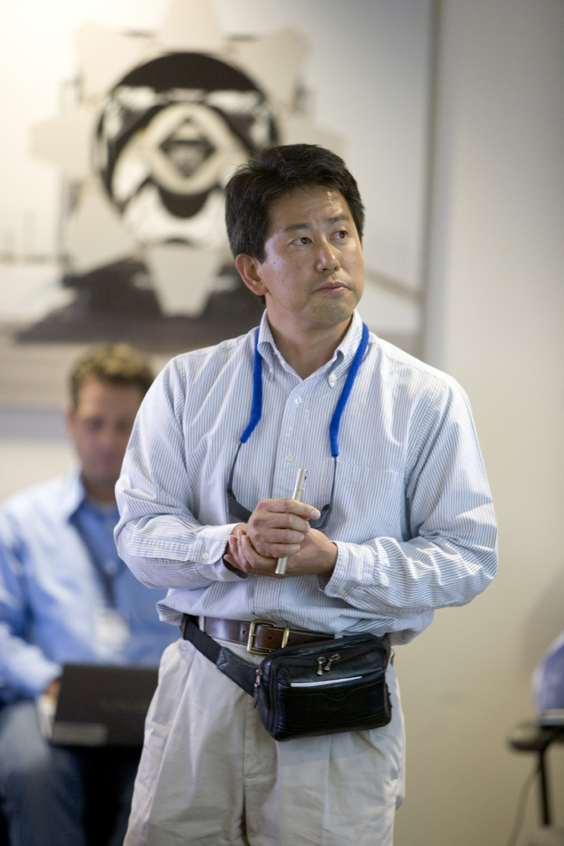 Tsuyoshi Tajima of LANL presents at the closing talks of the SMTF meeting